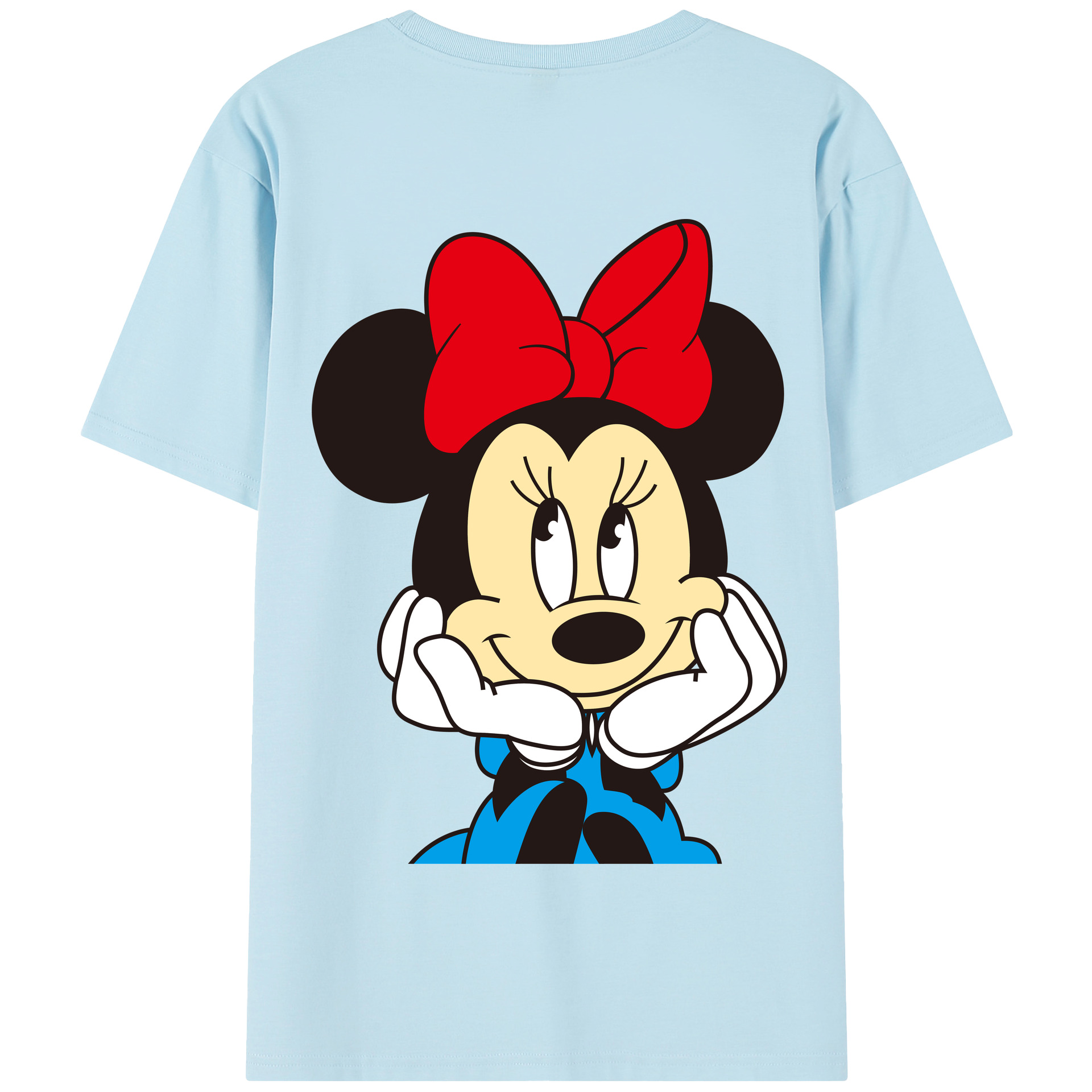 （画像用） ミッキーマウス Mickey Mouse 綿100％半袖Tシャツ（背面プリント）